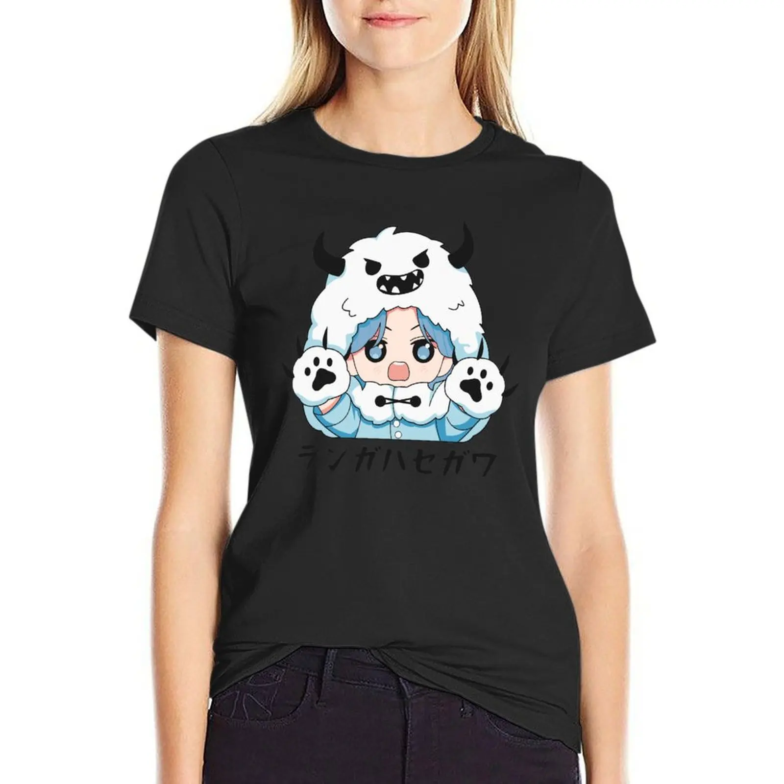 

Langa Hasegawa Chibi - Sk8 T-Shirt tees plus size tops aesthetic clothes quick drying white t-shirts for Women