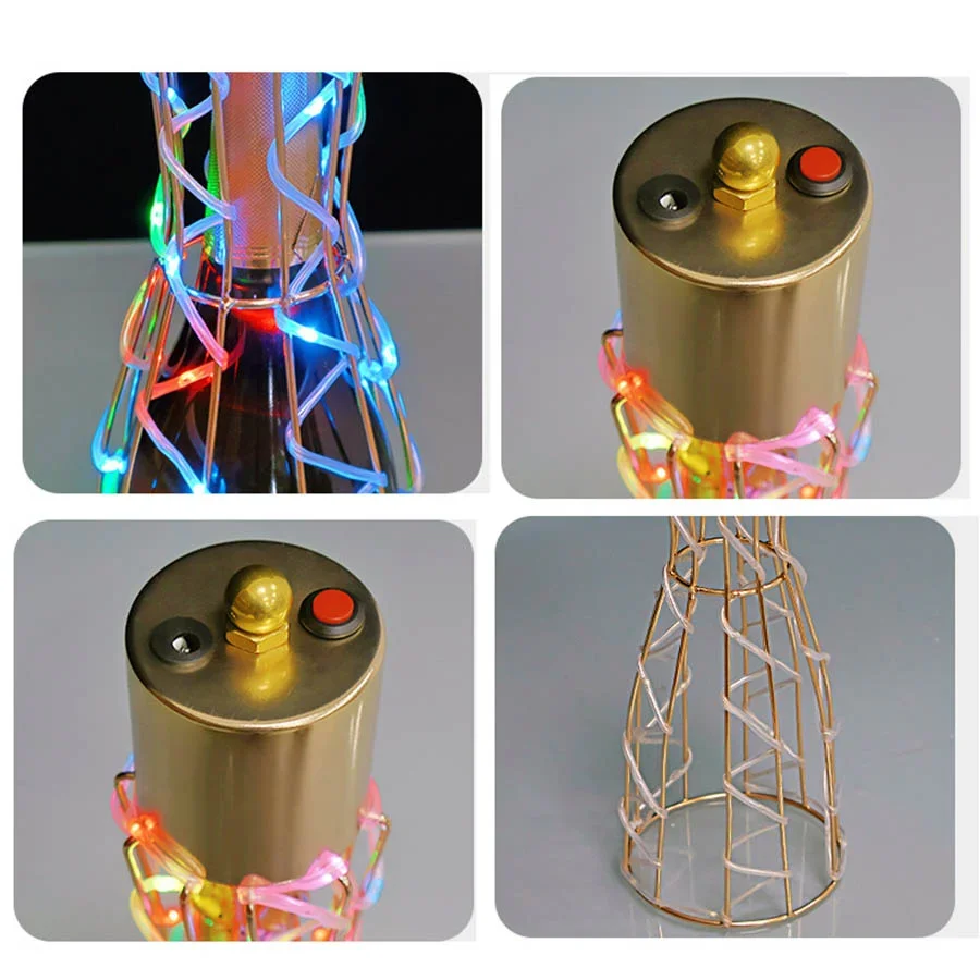 Stainless Steel VIP Champagne Wine Bottle Service Glorifier Champagne Glorifier Display VIP LED Bottle Presenter
