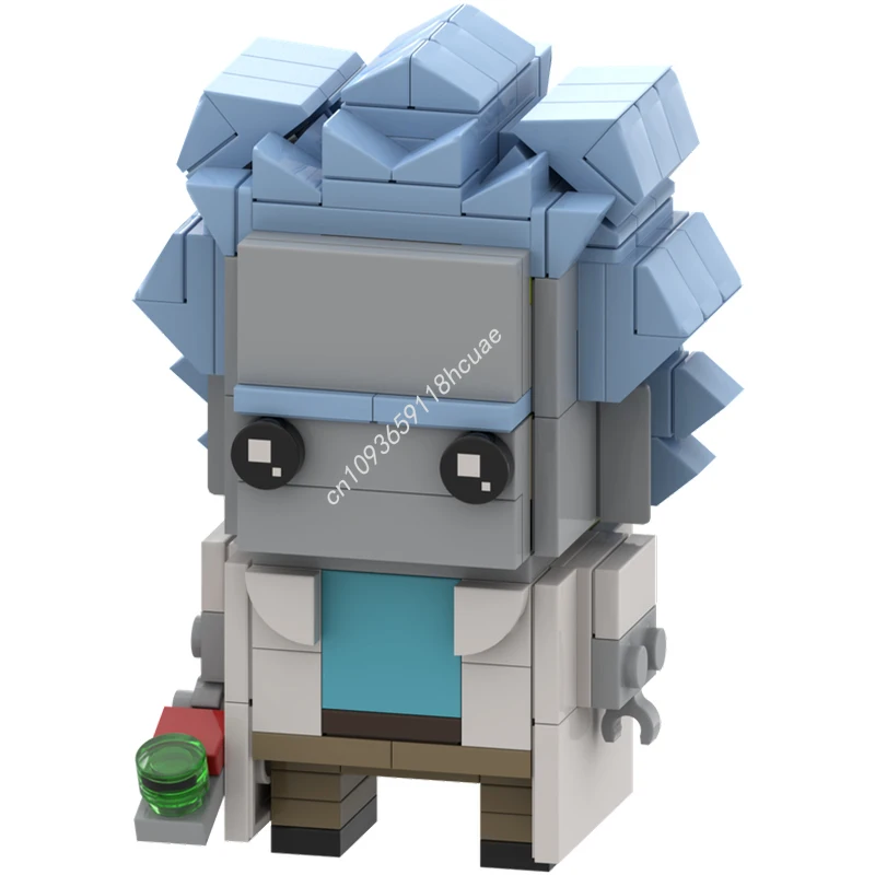 225pcs MOC Rick Sanchez Brickheadz Model Building blocks Assemble Education Birthday DIY Kids Architecture toys Christmas gifts
