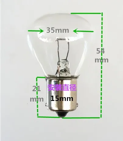 

BA15 gate global 48V40W bulb Single Contact Bayonet head glass lamps T36 2025-02