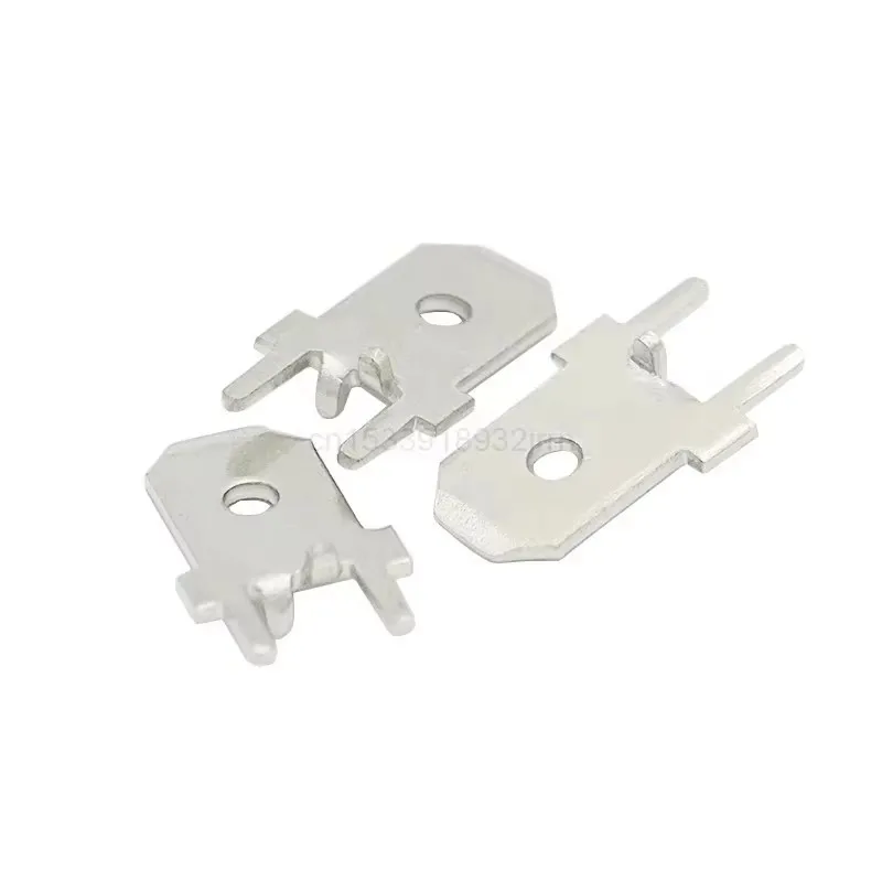 

100Pcs 6.3mm Soldering Lug Straight Insert Circuit Board Positioning Inserts 0.8mm Thickness PCB Wiring Welding Sheet