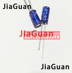 50pcs NEW ELNA RE3 100V4.7UF 5X11MM audio electrolytic capacitor 4.7uF/100V blue robe 4.7UF 100V