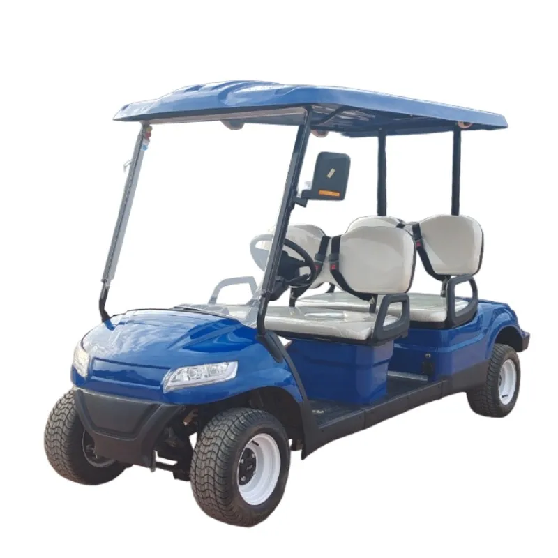 CE Approved Electric Sightseeing Scooter 4 Wheel Golf Car Vehicle Electric Golf Cart 2 4 6 Seat With Rain Cover