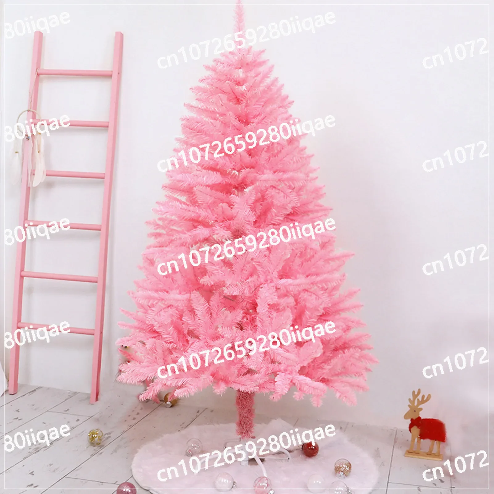 1.8m/6ft Pink Artificial Christmas Pine Tree Seasonal Holiday Carnival Decoration for Office, Party, Indoor,Outdoor