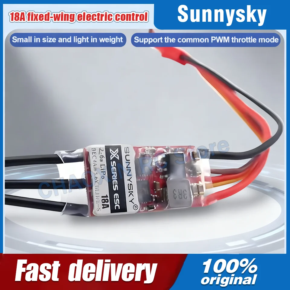 

SunnySky X 18A Самолет ESC 2-6S 4A BEC BLHeli_S 32-битное программирование для X2204 X2206 X2302- X2305 Бесшумный двигатель 3D 4D F3P Control