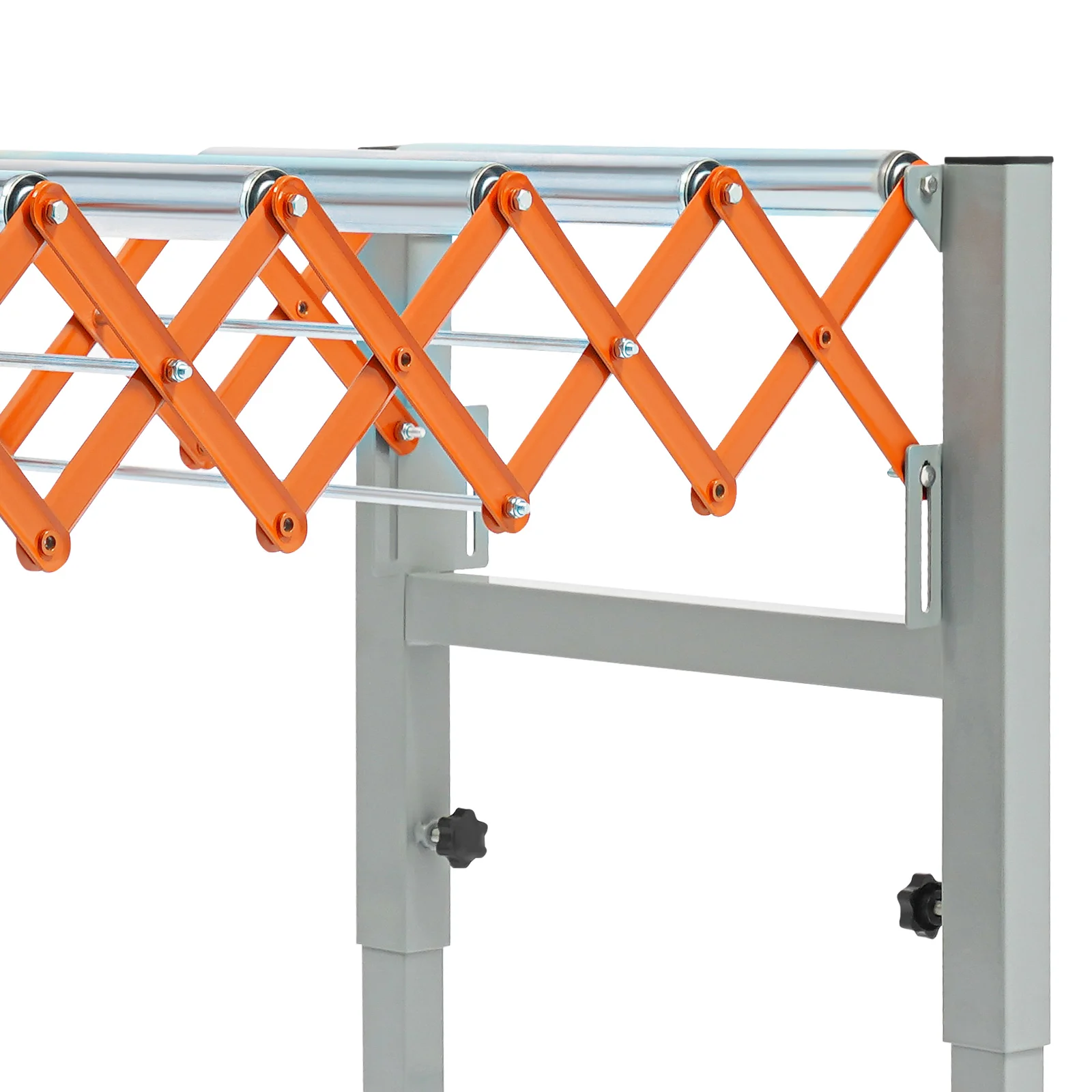 Adjustable Roller Conveyor Extendable Conveyor Table 50 kg Load Capacity