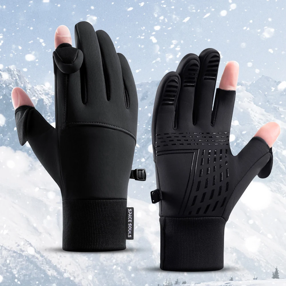 Winter Men's Women's Warm Gloves Windproof Waterproof Touchscreen Gloves Outdoor Sports Cycling Fishing Skiing Running Gloves