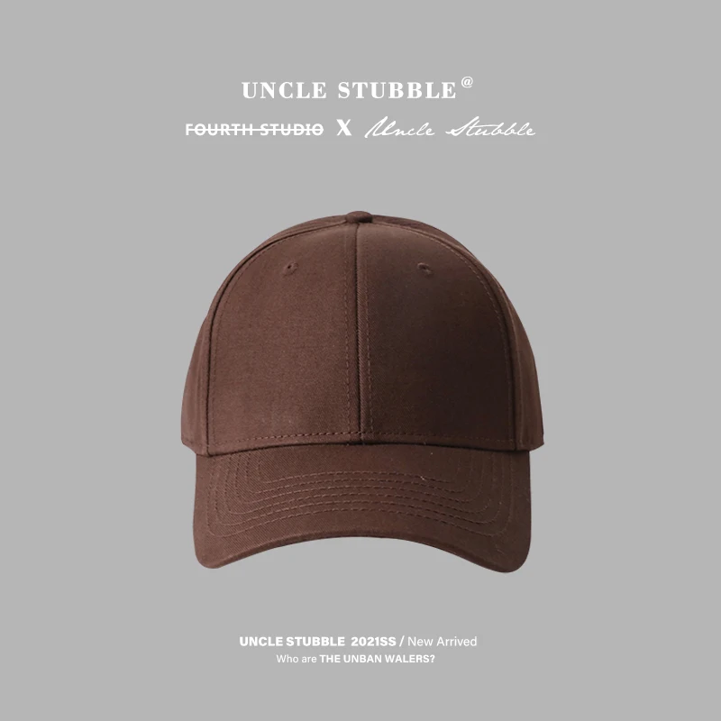 South Korea Dongdaemun Camel Hat Women\'s Brown Soft Top Baseball Cap Peaked Cap Men Brown Bucket Hat Bucket Hat Tide