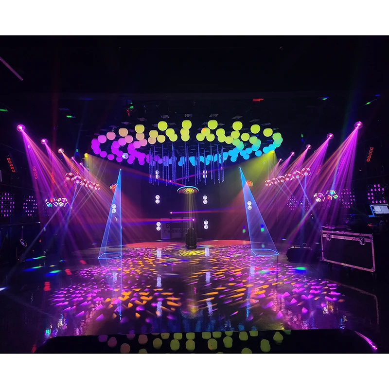 

Professional Stage Lighting Rgb Colorful Dmx Led Lift Ball System Kinetic Lighting System Led Kinetic Ball