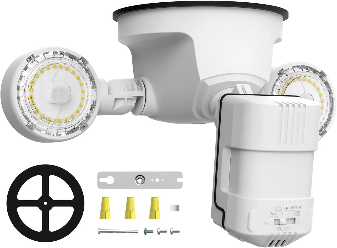 

Светодиодные прожекторы 15 Вт 2000 лм для улицы, с датчиком движения, 4 режима работы, для крыльца, двора, гаража, патио, IP65, от заката до рассвета