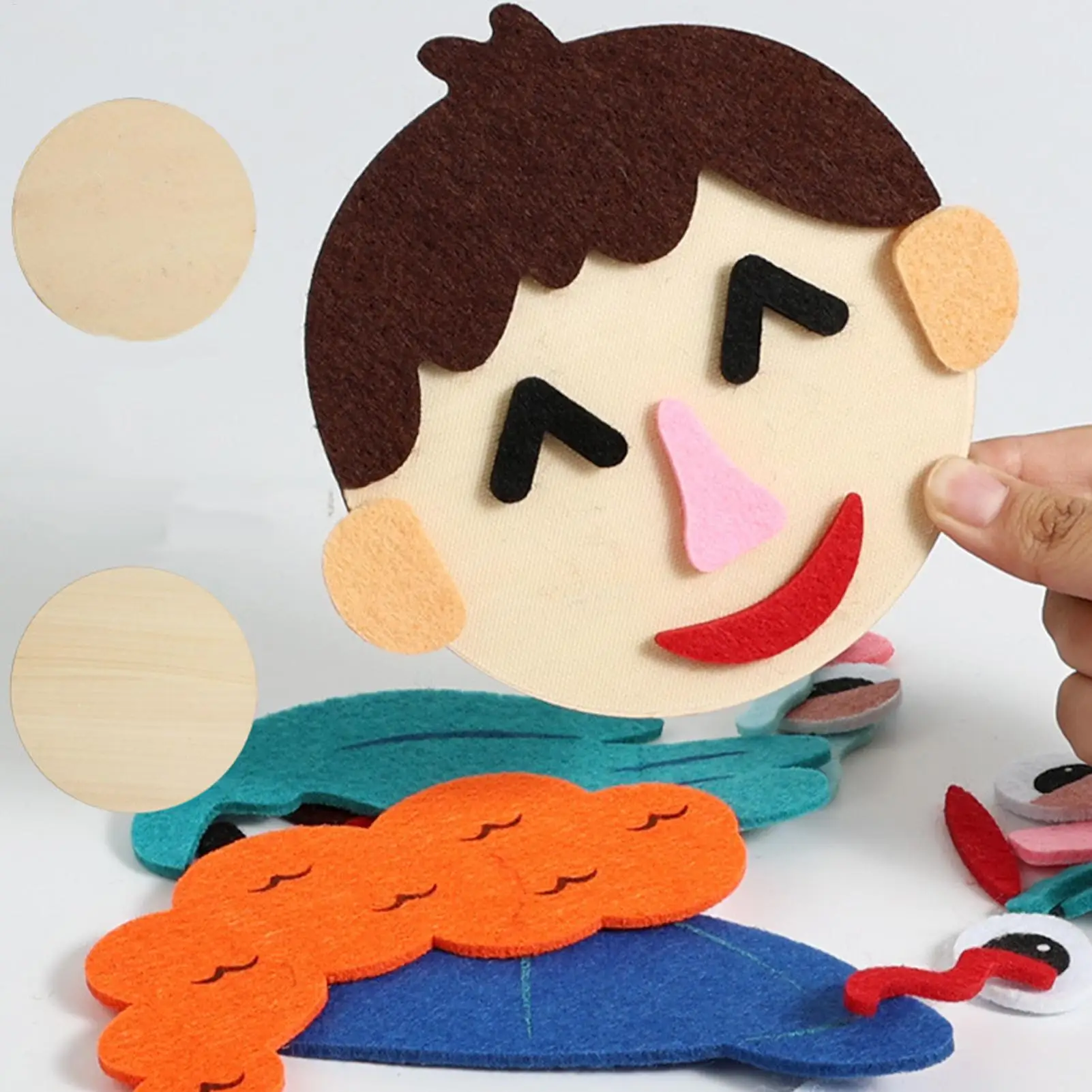 Face Puzzle Educational Toy Fun Educational Game With Flash Cards Social Emotional Learning Toy For Toddler Preschool Children