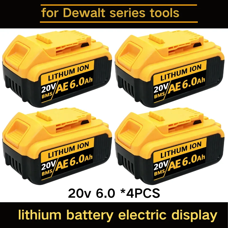 

100%.Original for DEWALT 20v battery DCB606 DCB200 DCB182 DCB205 DCB206 DCB209 power tool 18V battery 6AH/5Ah battery.