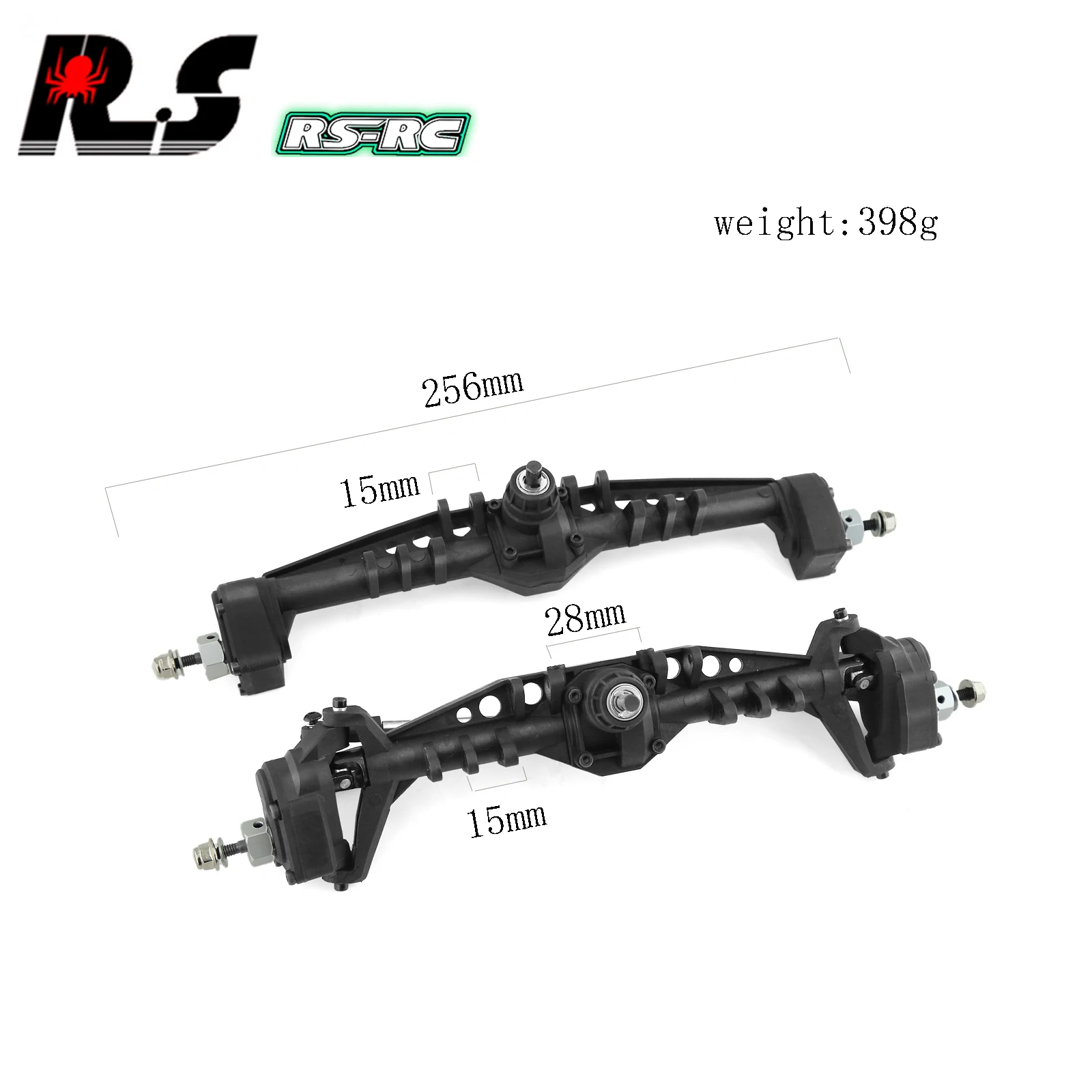 

Front and Rear Plastic Currie F9 Portal Axle Complete for Axial Capra UTB10 1.9 UTB 1/10 RC Crawler Car Upgrade Parts