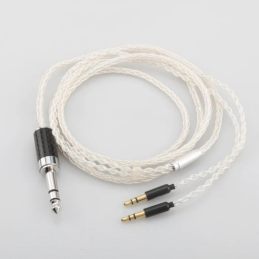 Audiocrast HC015 upgrade cable carbon fiber 6.35mm Headphone Upgraded cable for T1 T5P T1MK2 D7100 Z7 D7200 EDX V2