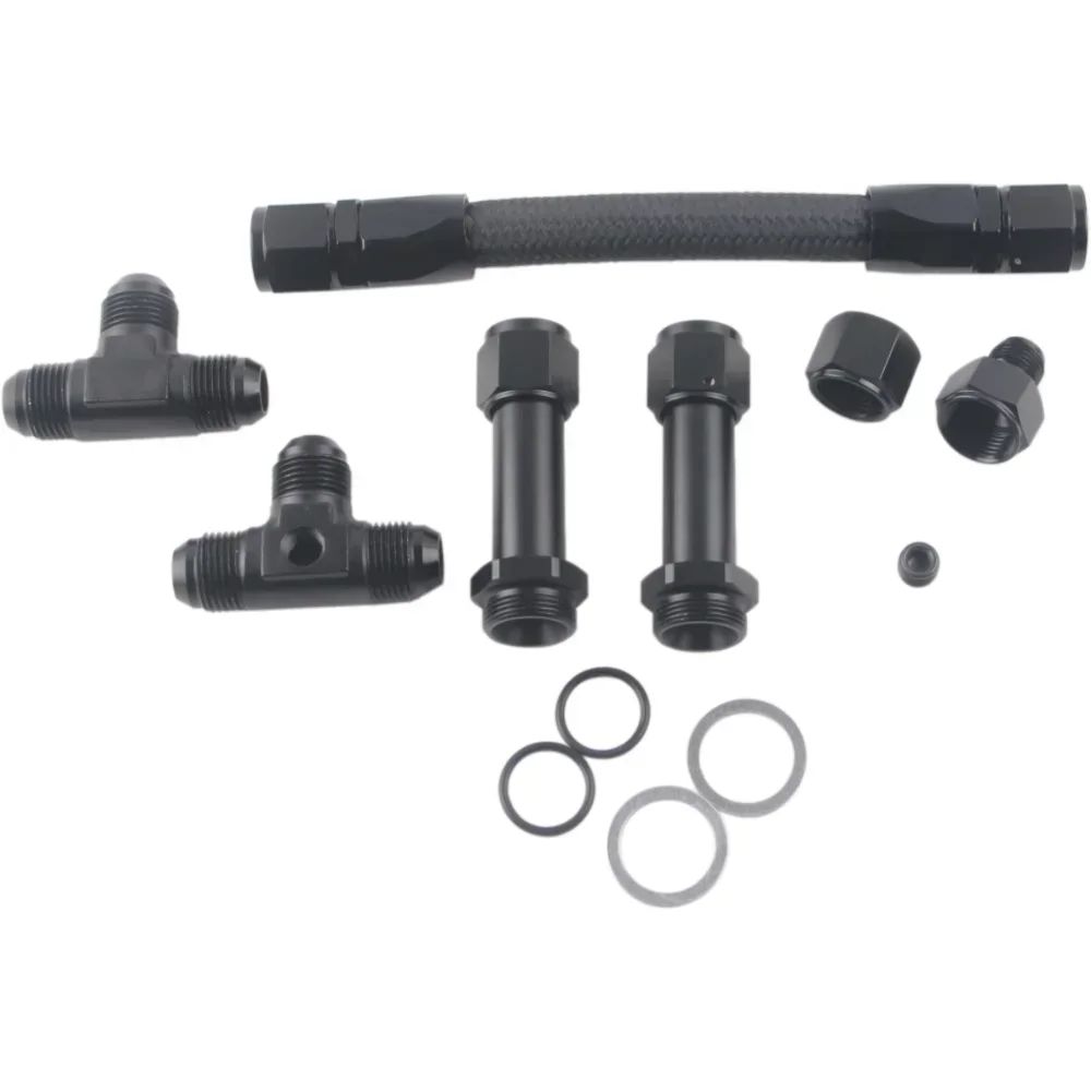 4150 مجموعة خط الوقود 8AN ذكر مضيئة إلى 7/8 "مجموعة خط مدخل مزدوج المكربن المضفر