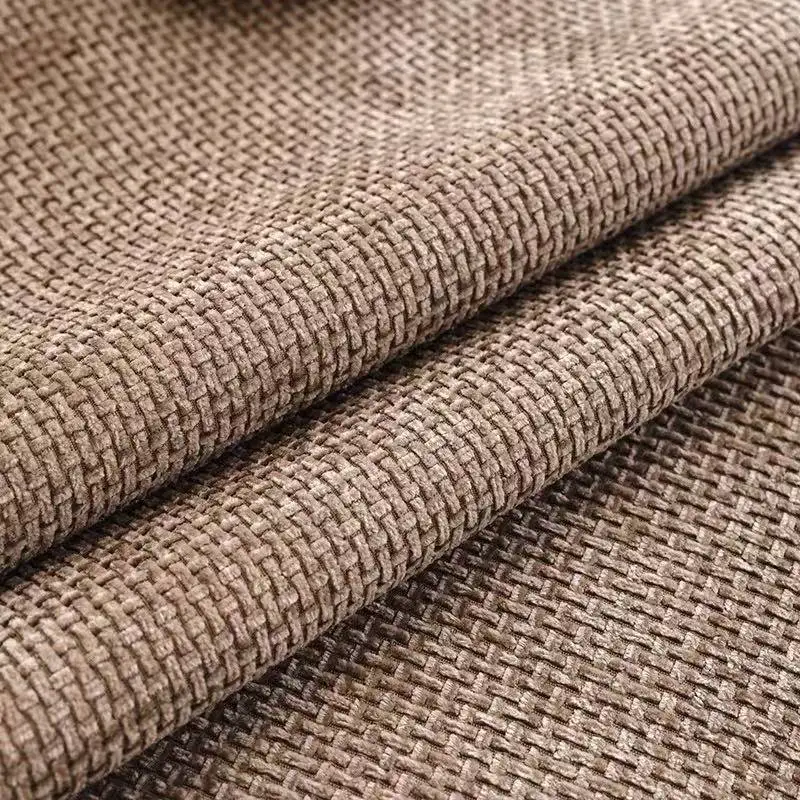 Weaving Chenille with Contrast Velvet Hem & Tassels Decor Sofa Cover, Non-Slip Sofa Towel for All Seasons Living Room Couches