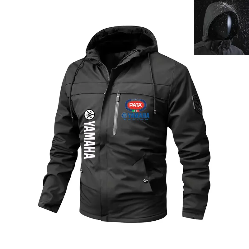 

2026 yamaha logo Spring and Autumn New Men's Long Sleeve Versatile Korean Edition Trendy Casual Zipper Pocket Outdoor Cycling Ja