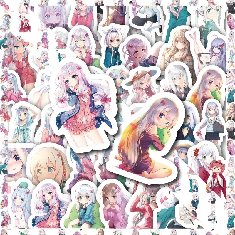 50pcs Cartoon Personality ‌Izumi Sagiri Creative Graffiti Decorative Stickers