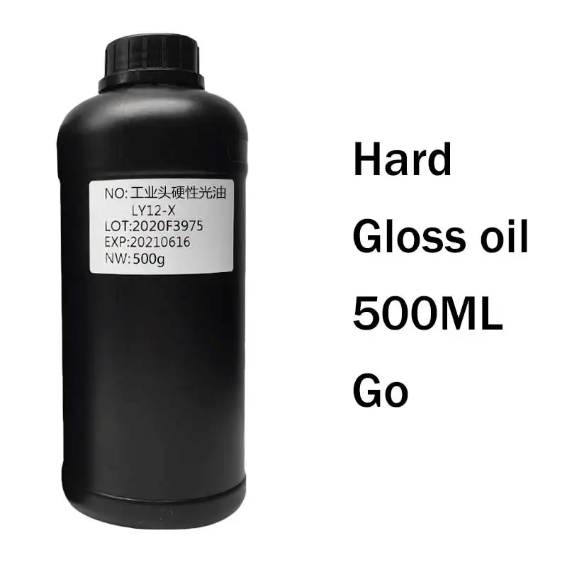 500ML UV Varnish Gloss Oil UV Ink Scratch Resistant R1390 L800 L1800 L805 For Epson UV Printer DX5 TX800 XP600 I3200 Print Head