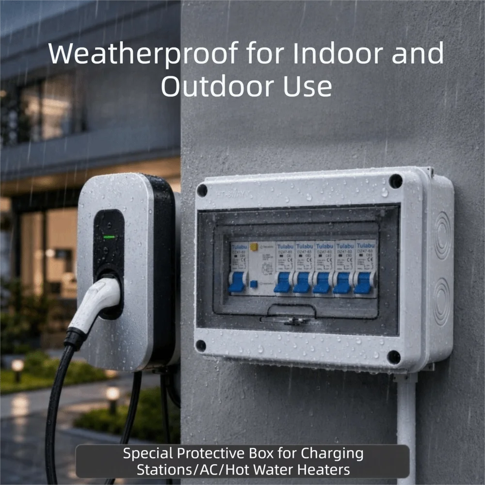Outdoor IP65 Electrical Junction Box Waterproof Dustproof Circuit Breaker Box Plastic Outdoor Switch Box Household