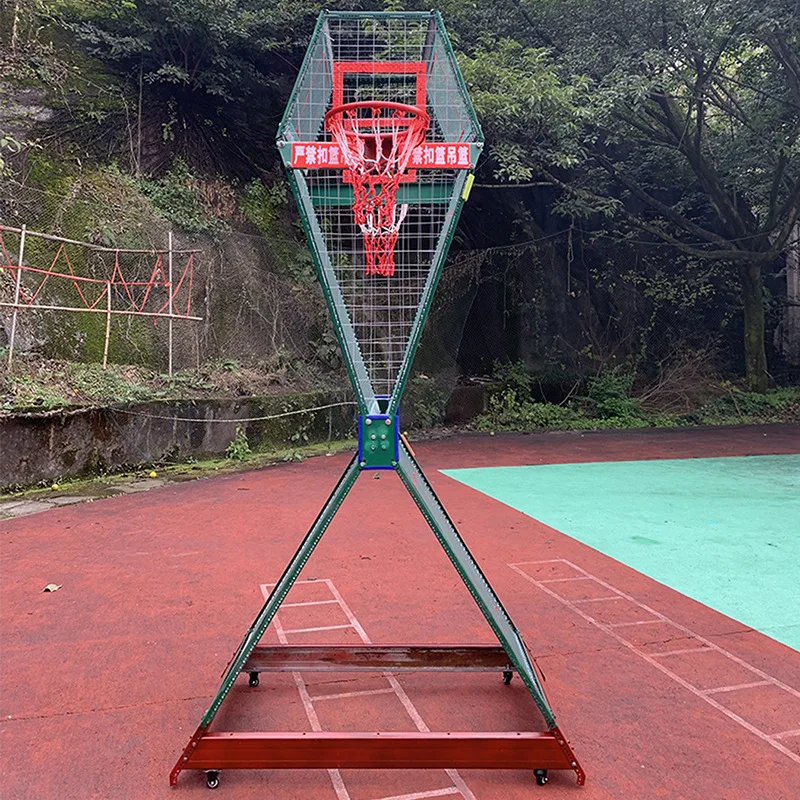 Basquete Rebound Net, Movable Training Frame, parede servindo, jogador único