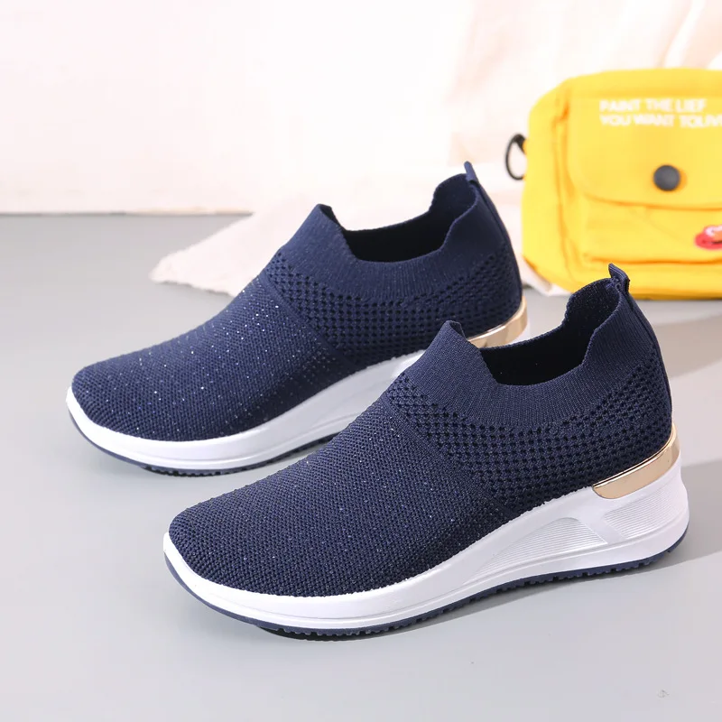 2024 new women's shoes summer fashion casual shoes Breathable mesh surface comfortable shoes soft sole sports shoes