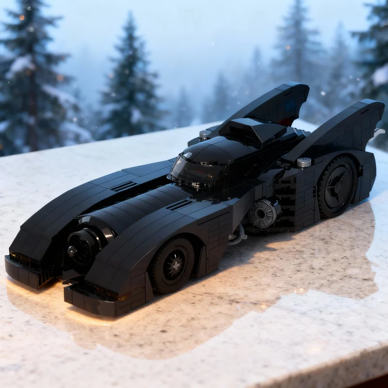 

Конструктор MOC Бэтмобиль 532 детали, 10-дюймовая модель City Champions, игрушка-подарок, креативный коллекционный набор для демонстрации, премиум-класс, для взрослых и детей