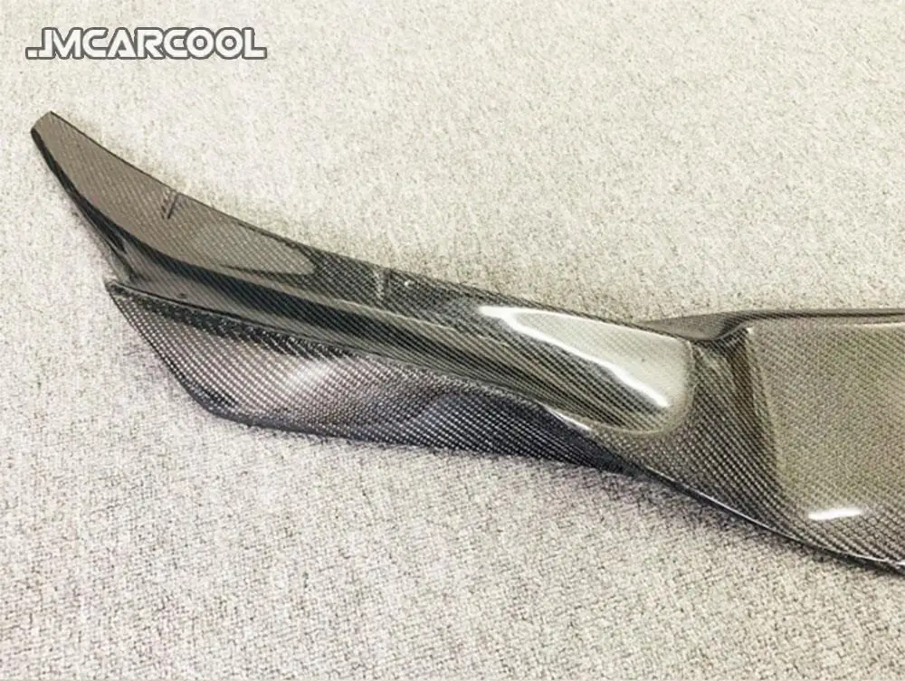 JMCARCOOL ألياف الكربون الجبهة حافة مصد السيارة سبويلر ملحقات لسيارات BMW 5 Series F90 M5 سيدان 2018 2019 2020