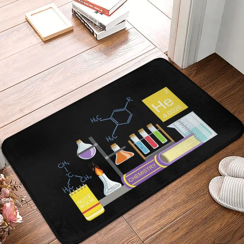 Beakers Laboratory Technology Doormat Anti-Slip Kitchen Bath Mat Bedroom Balcony Door Floor Entrance Carpet Rug