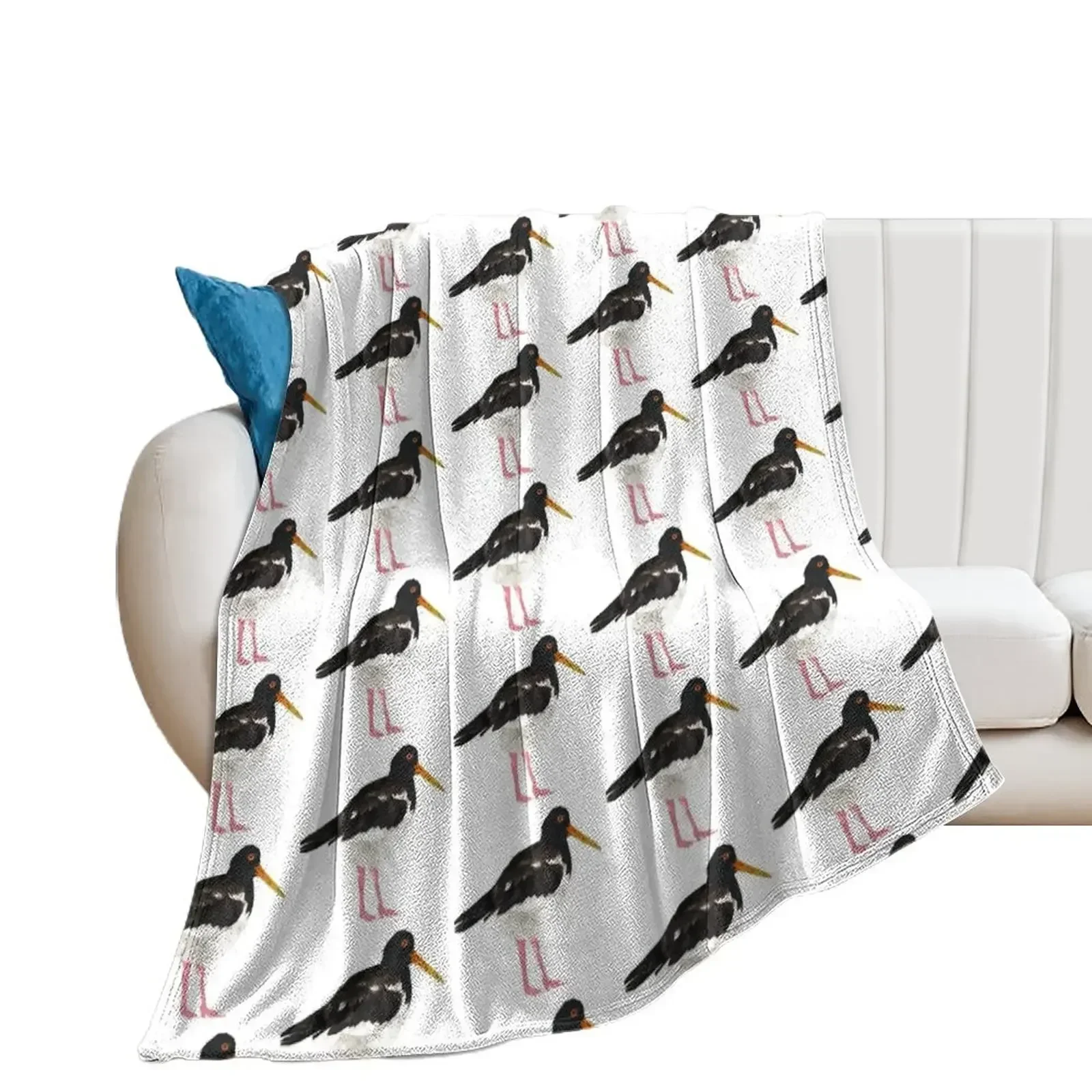 Oystercatcher Throw Blanket Blankets For Sofas decorative Blankets