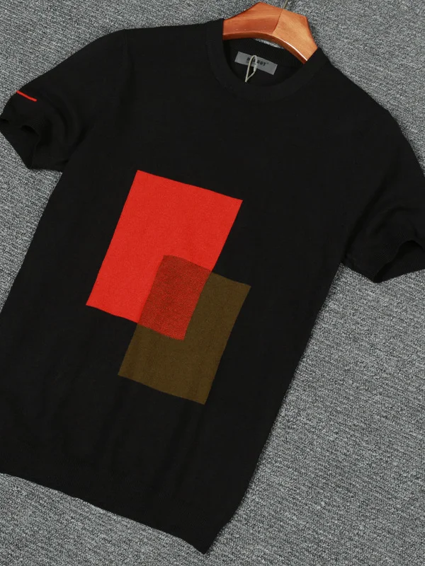 

Модный мужской тонкий вязаный свитер на весну-осень, молодежный приталенный повседневный свитер из пряжи в корейском стиле