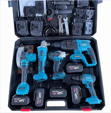 Power Tool Kit Battery Cordless Hammer Impact Drill Electric Wrench Brushless Drill Tools Combo Repair Protective Case