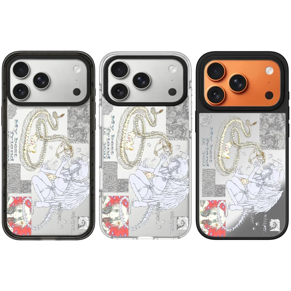 6040170 Acrylic / Mirror Magnetic Case: Compatible with IPhone 17 16 15 14 13 12 Pro Max 17 Air