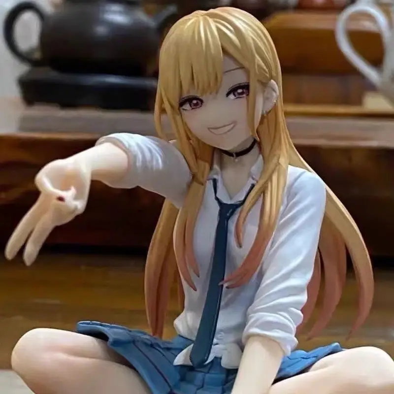 

In Stock Cute Sitting Anime Girl 10cm Pvc Figure Model Collectible Statue Desktop Decoration Ornament Toy For Collection