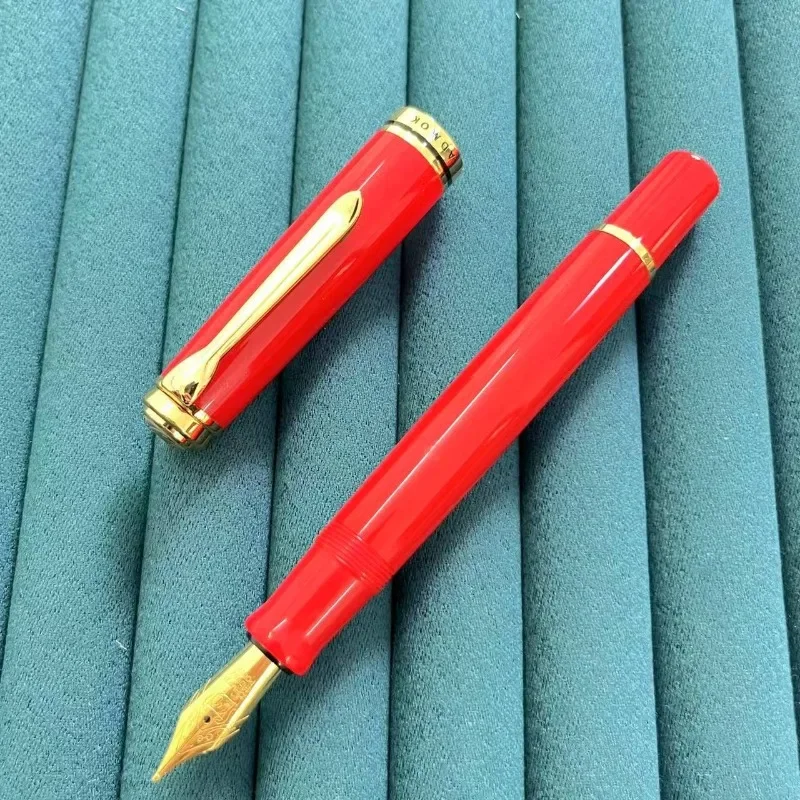 

PK Pelikan Admok Acrylic Resin Piston Fountain Pen Pocket Schmidt/Bock Nib F M B 0.5MM 0.7MM 1.0MM Nib, Office Calligraphy Pen