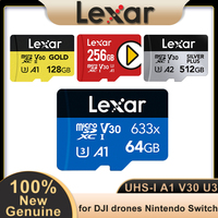 Lexar Micro SD Card SILVER PLUS Play 633X GOLD TF Memory Card UHS-I U3 A1 A2 V30 V60 U3 4K for DJI drones Nintendo Switch Game