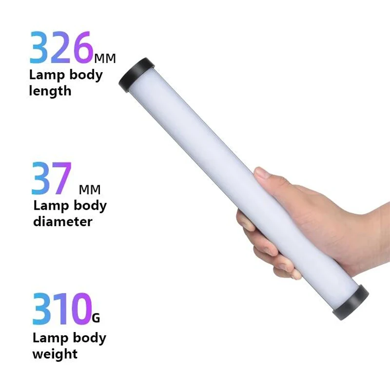 Fotopro FS15 RGB Tube Light batteria e magnete integrati con luce Video a LED a vite da 1/4 ''per l'illuminazione di prodotti fotografici da Studio