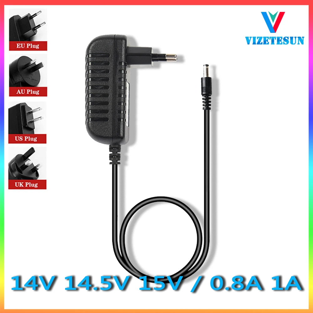 14V 14.5V 15V 0.5A 0.8A 1A  2A Power Adapter 5.5*2.1MM DC Stabilized Power Cord