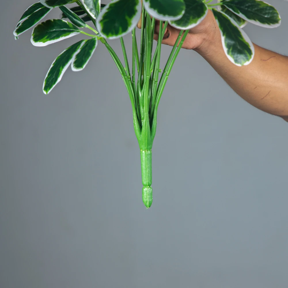 50-75 cm große künstliche Maranta-Pflanzen, künstliche Palme, Plastik-Monstera-Blätter, tropische Pflanze für Zuhause, Büro, Hochzeitsdekoration – Detail 6