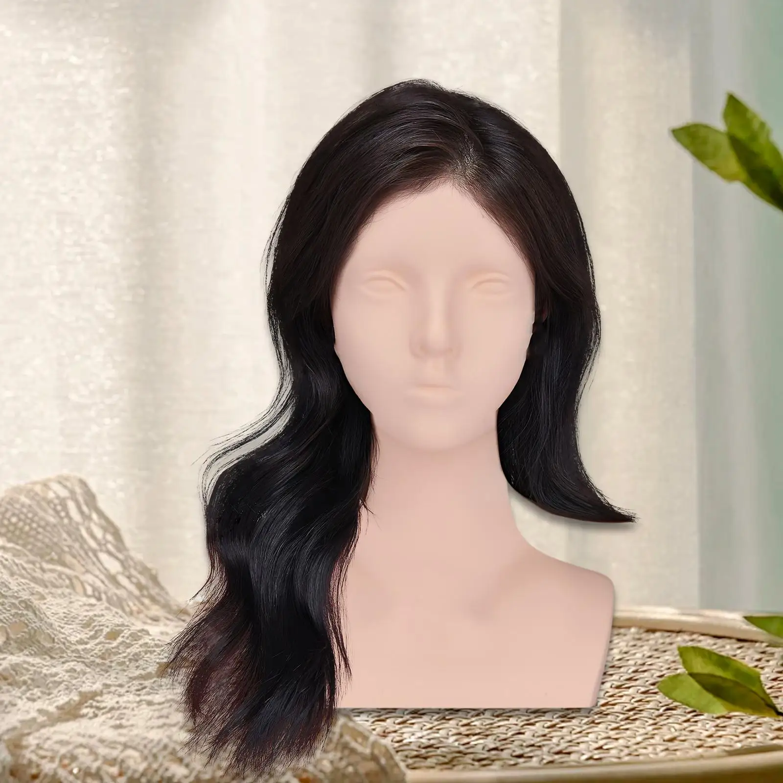 

Female Mannequin Head Holder Multipurpose Lifelike Manikin Head Stable Professional Display Stand for Scarf Hairpiece