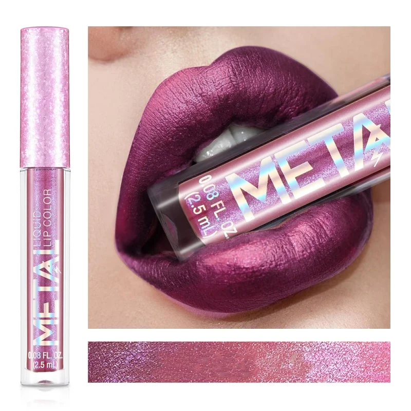 Matte Vloeibare Lippenstift Waterdichte Langdurige 24 Uur Non-Stick Cup Shimmer Glitter Lipgloss Vrouwen Lip Tint Make-Up Cosmetica