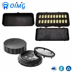 Veneer Pretreatment Patch Tooth Box Dental All Ceramic Veneers Denture Storage Boxes Portable Arrangement Cleaning Holder Cases