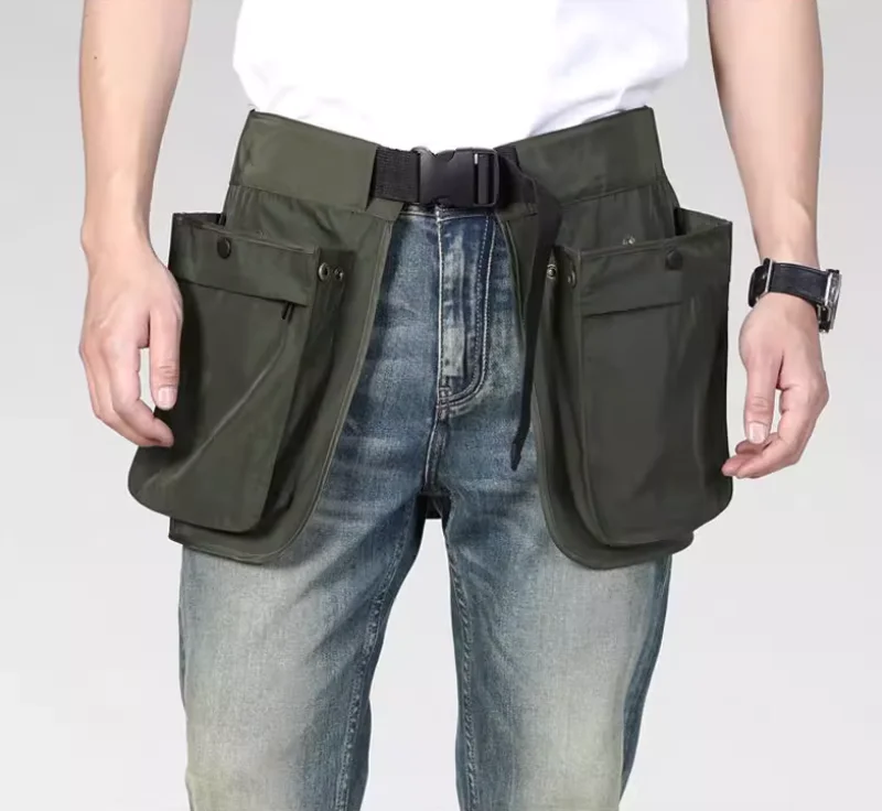 

Outdoor Multi functional Pocket Zipper Mountaineering Sports Men's and Women's Waist Bag