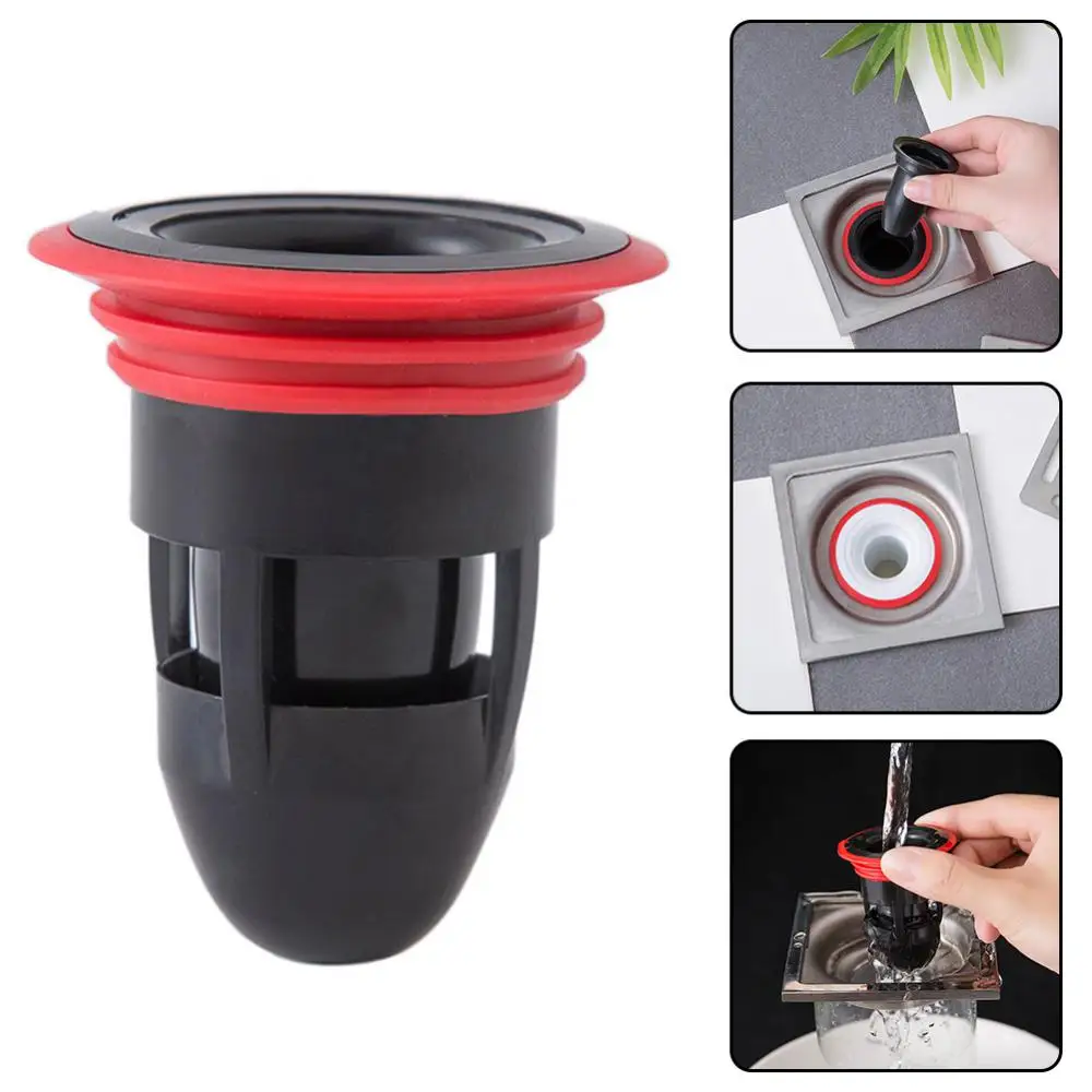 One Way Valve Toilet Deodorant Floor Drain Toilet Floor Drain Bathroom Inner Core Sewer Pest Control Silicone Seal Anti-odor