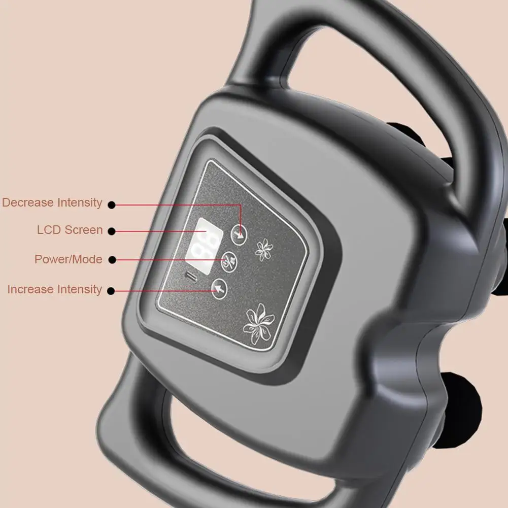 NEW Fascia Gun Muscle Massager High Frequency Back Body Waist Electric Massage Device For Shoulder Legs Pain Relief Recovery