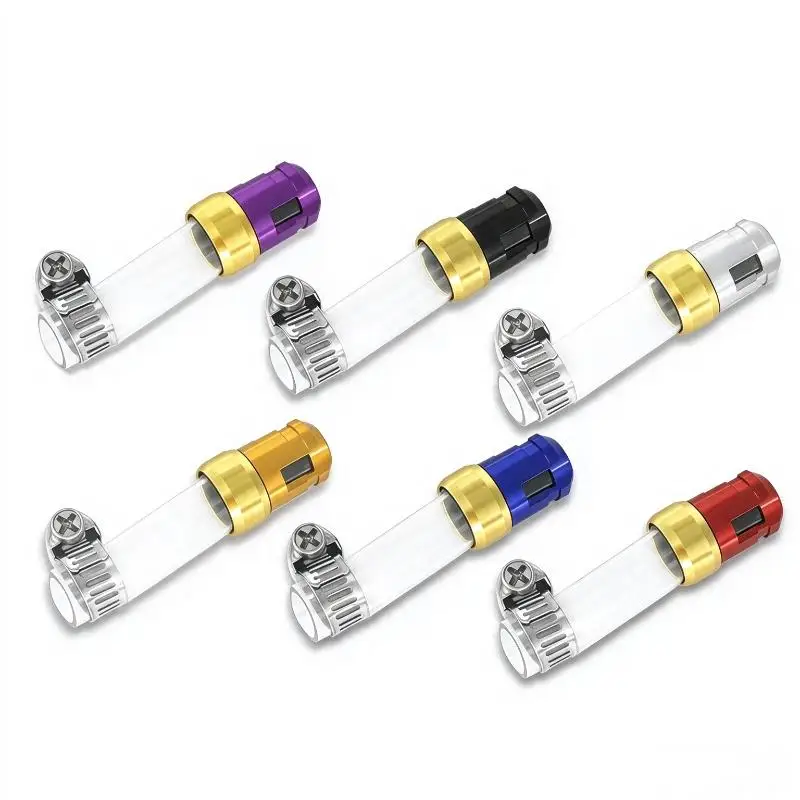 【CMO】Motorcycle Air Filter Drain Tube Head Use CNC Alloy Motor ATV UTV For 125cc Scooter Accessories Head Plug Gas Exhaust