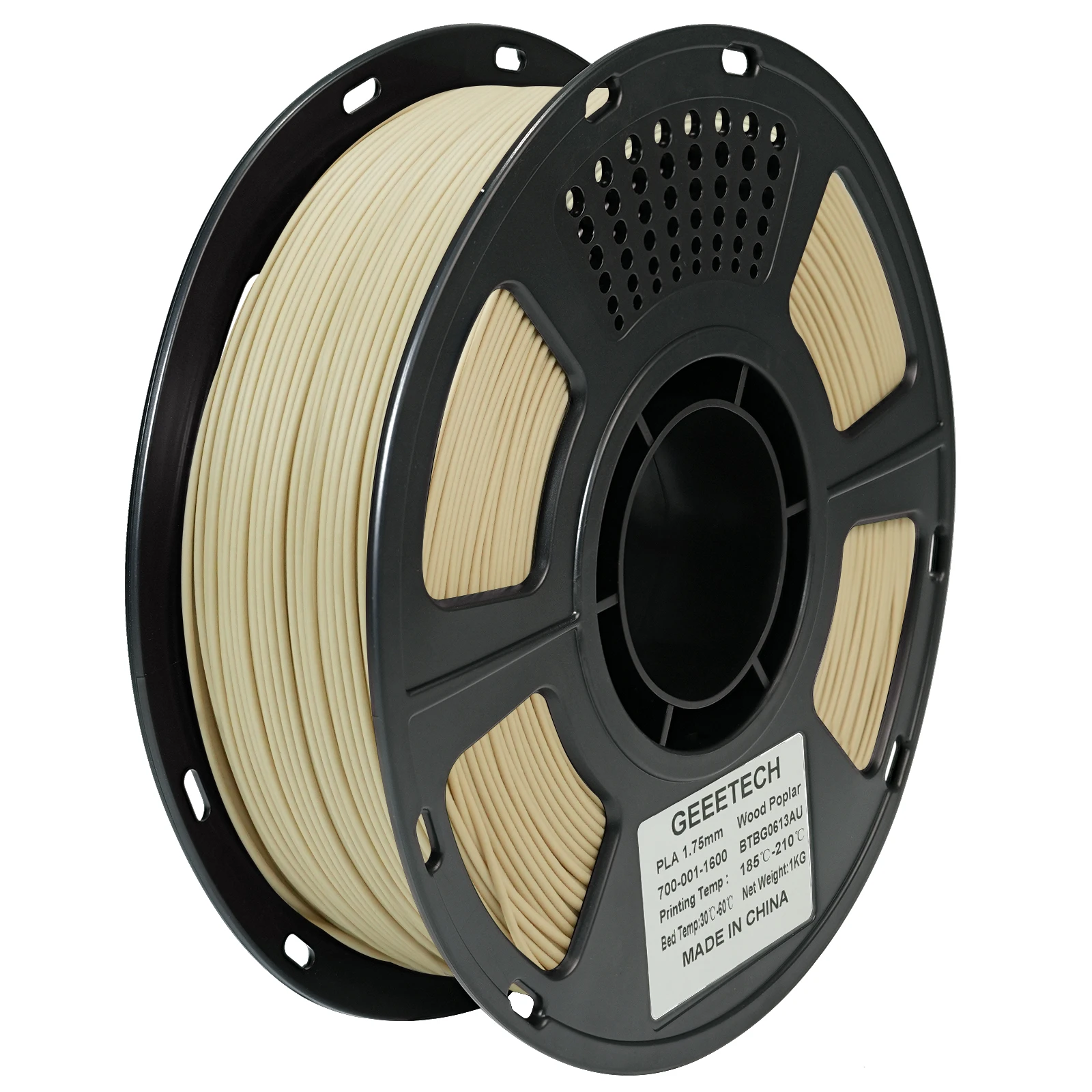 Geeetech Holz-PLA 1kg 1,75mm Filament 3D-Druckdraht Vakuumverpackung Lokale Lagerhäuser Farbiger Kunststoff für FDM 3D-Drucker