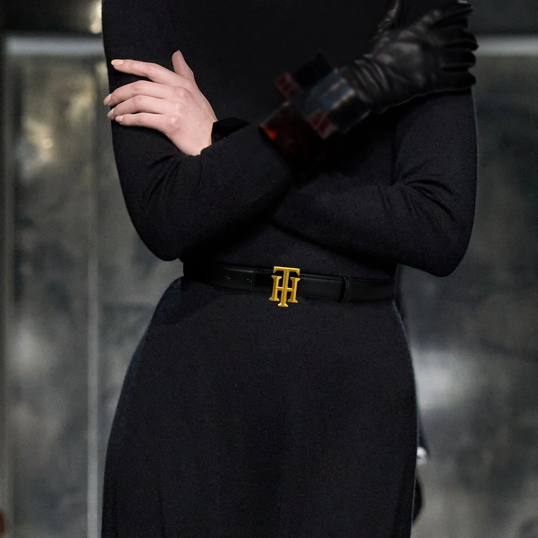 

Симетрический модный женский ремень с надписью — доступно несколько цветов, регулируемый размер