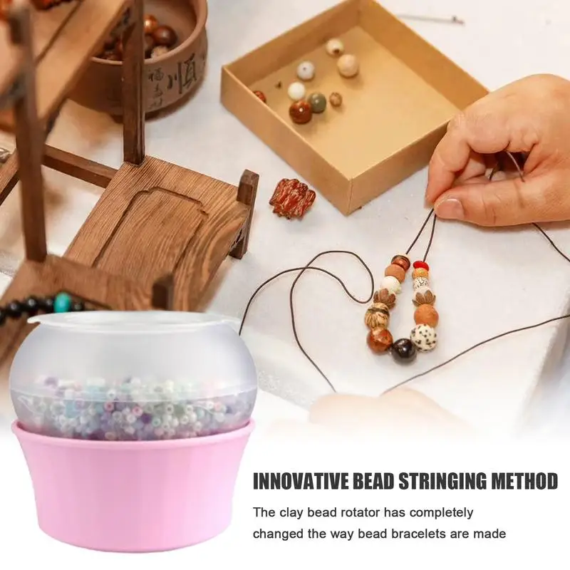 Electric Bead Spinner 5V Universal Electric Bead Spinner Kit Adjustable Automatic Clay Beads Bowl Beading Accessories USB Jewelr