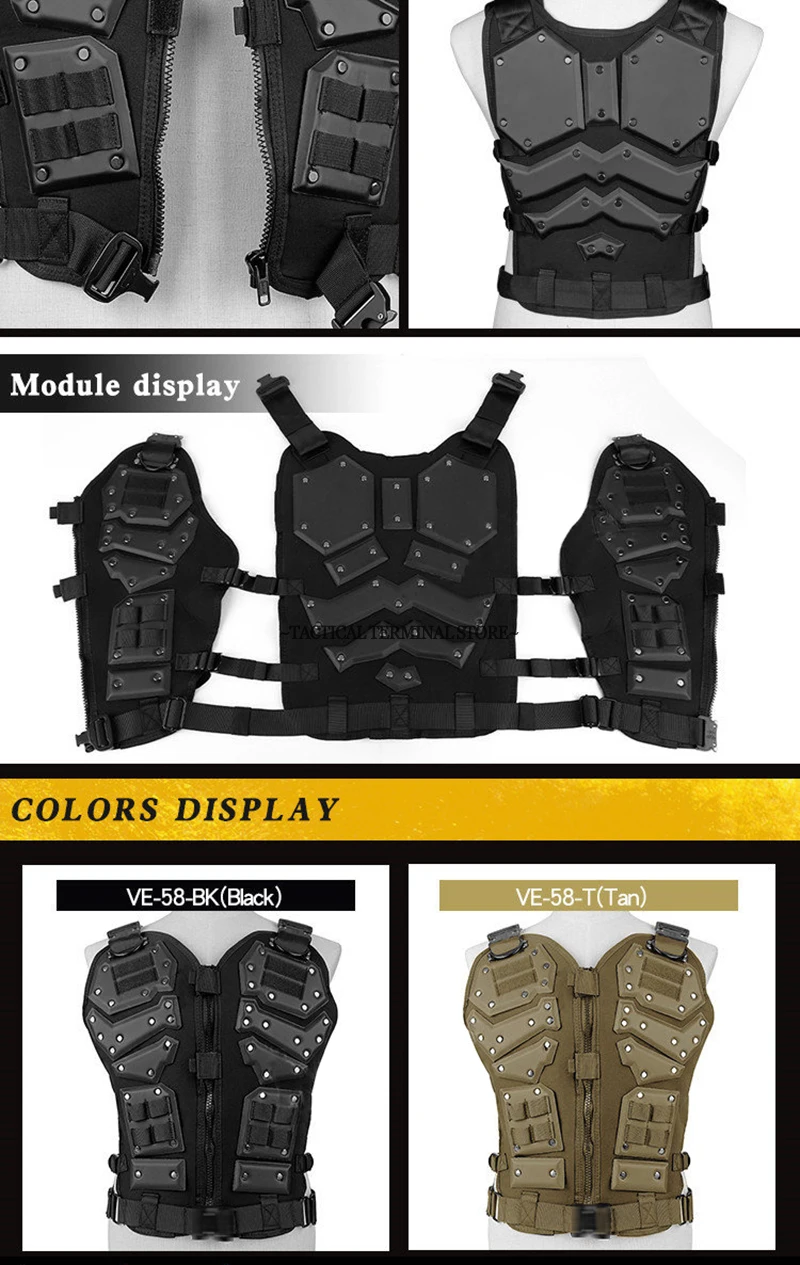 KÖNIG KONG WESTE 2,0 Taktische Platte Träger Einstellbare Kampf Körper Rüstung Jagd Outdoor CS Airsoft Ausrüstung Training TF3 Westen – Detail 5